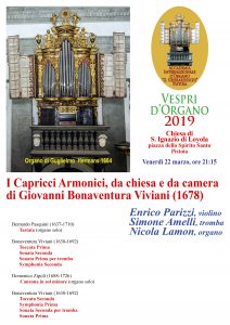 Vespri d'Organo @ Chiesa di S. Ignazio di Lojola