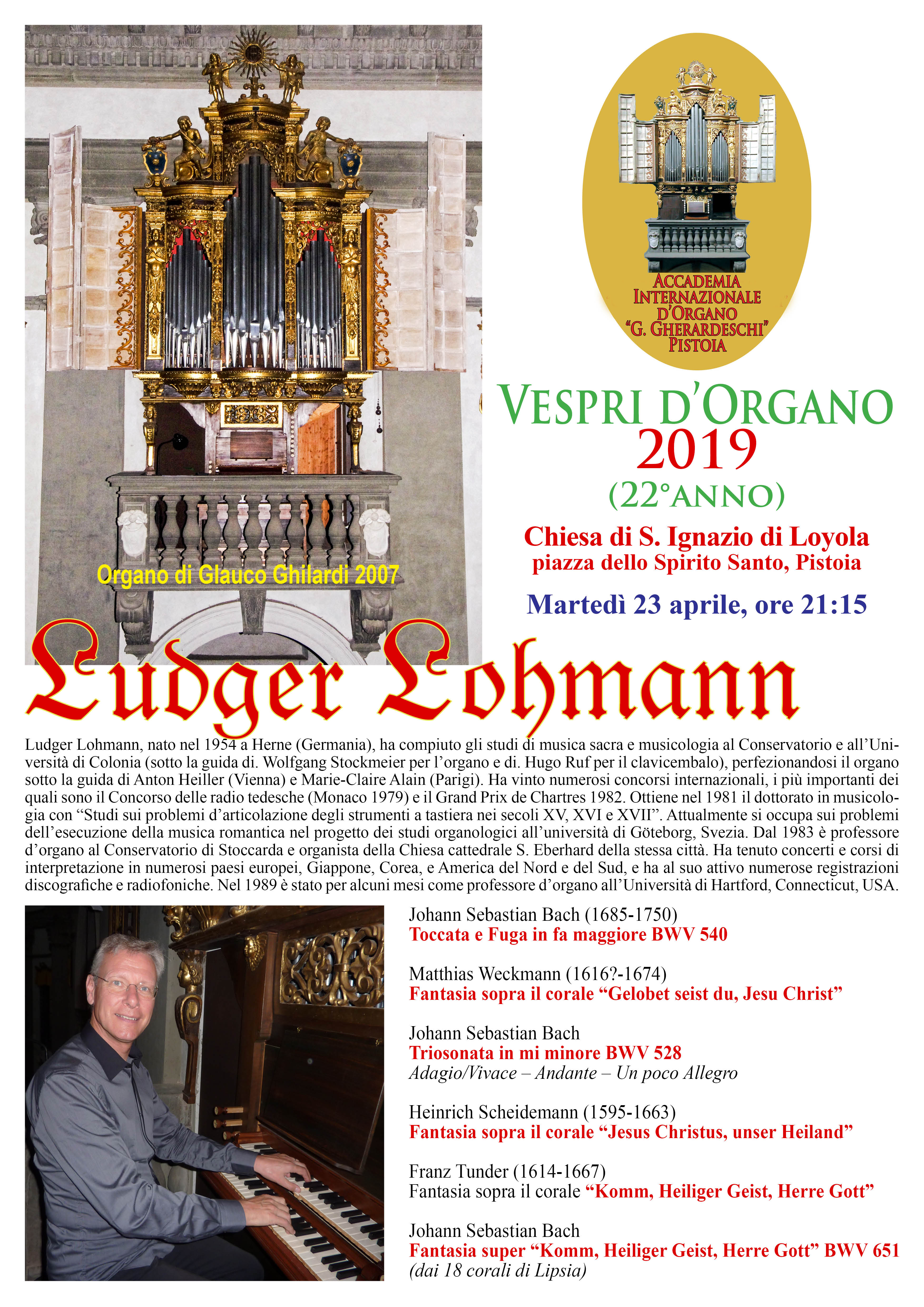 Vespro d'Organo @ Chiesa di S. Ignazio di Loyola