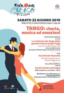 Festa della Musica - Tango: charla, musica ed emozioni @ Biblioteca San Giorgio