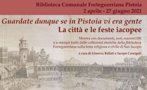 Pistoia Anno Iacobeo - Inaugurazione mostra @ Evento online